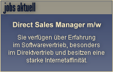 Jobangebot Aktuell Direct Sales Manager m/w